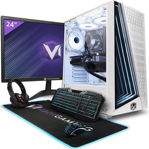 Vibox II-58 Game PC - 24"" Scherm Pakket - Six-Core Intel i5 11400F Processor 4.4GHz - Nvidia GT 1030 2GB - 16GB RAM - 1TB NVMe M.2 SSD - Windows 11 - WiFi