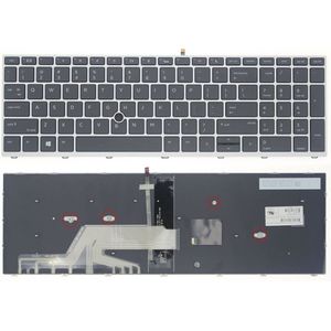 Notebook Toetsenbord geschikt voor o.a. HP ProBook 450-G5 / 455-G5 / 470-G5 Series - P/N: SN9171BL1