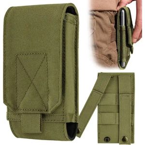 Nylon Heuptas I Outdoor Riem Tas I Telefoontas I Smartphone Tas I Heuptas I Waterdicht I Survival Tas I Groen