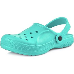 Ladeheid Clogs Kinderen - Tuinschoenen - Lichte - Kinderschoenen - Meisjes - Jongens – Mint – 27 – LA-KL-055