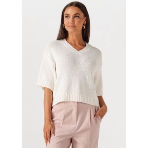 MSCH Copenhagen Mschhannalie 2 4 V Pullover Truien & vesten Dames - Sweater - Hoodie - Vest- Wit - Maat M/L