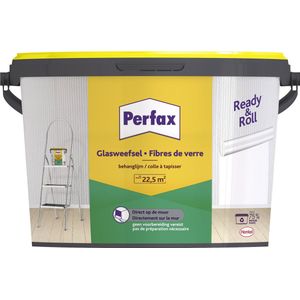Perfax Ready&Roll Glasweefsel Behanglijm 4.5 kg | De Ultieme Oplossing voor Glasweefselbehang | Glasweefsellijm met Eenvoudige Toepassing | Transparante Behanglijm voor Duurzame Hechting
