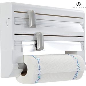 Equivera Foliehouder - Rollenhouder - Foliesnijder - Foliedispenser - Folie Houder - Foliehouder Keuken
