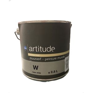 Levis Artitude - Hoogkwalitatieve extra matt binnen muurverf - 2,50 L - RAL 9010 Zuiver wit - Prijs per stuk