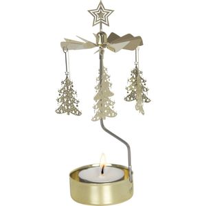 Rotary candle gouden kerstboom - Pluto Produkter