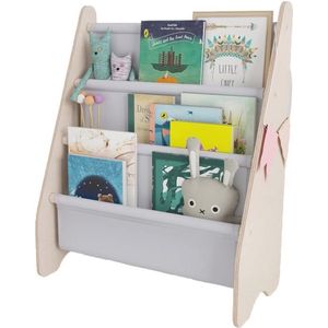 Boekenkast voor Kinderen - Moderne Kindermeubels in Lichtgrijs - Duurzaam en Veilig