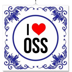Tegel Met Opdruk | Geschenk | Wc | Toilet | I Love Oss
