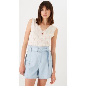 GARCIA Dames Shorts Blauw - Maat XXL