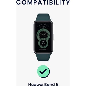 kwmobile 2x armband geschikt voor Huawei Band 6 - Bandjes voor fitnesstracker in zwart / wit