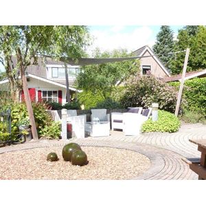 CamoBob - Schaduwnet driehoek - 550x550x550 - Grijs/blauw