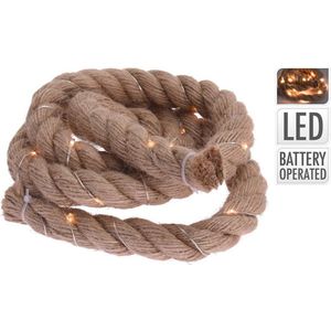 Decoratief touw met led verlichting - decoratietouw 120 cm lang met 20 ledjes warm wit