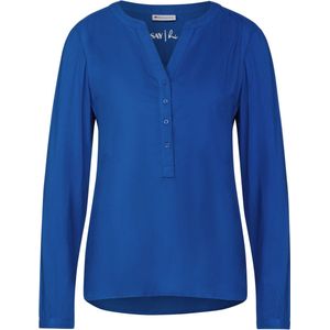 Street One Style QR Bamika Solid - Dames Blouse - fresh intense gentle blue - Maat 38