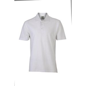 James and Nicholson Unisex Basic Polo Shirt (Wit)