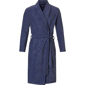 Pastunette heren badjas Badstof / viscose - Blue mellee - M - Blauw