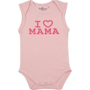 Fun2Wear Meisjes Romper love mama - Roze - Maat 56