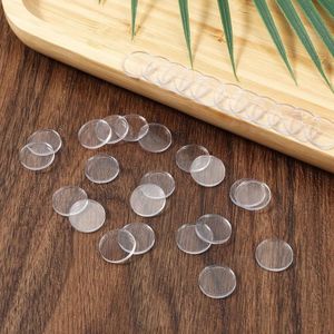 Glazen tafelblad antislip pads - multifunctioneel - set van 50 - transparant - siliconen