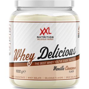 XXL Nutrition - Whey Delicious - Vanille Kaneel - Wei Eiwitpoeder met BCAA & Glutamine, Proteïne poeder, Eiwit shake, Whey Protein - 450 gram