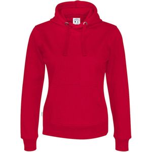 Cottover HOODIE LADY - GOTS GECERTIFICEERD 141001 - Rood - XS