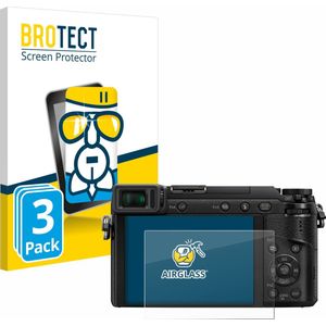 BROTECT - Screenprotector voor Panasonic Lumix DMC-GX80 - Folie Beschermfolie Beschermglas transparant (3 Stuks)