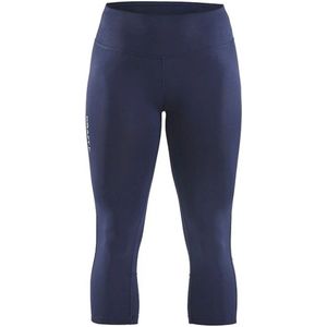 Craft Rush Capri 3/4 Running Broek Dames - Marine | Maat: L