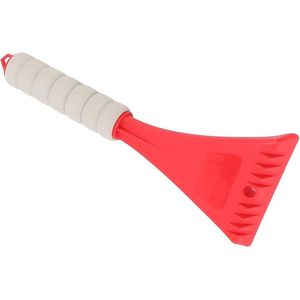 Useme IJskrabber - Rood - Autoruit - Voertuigvoorruit - Plastic - Sneeuwvorst - IJsverwijderaar met EVA-schuimhandgreep - Sneeuwverwijderaar