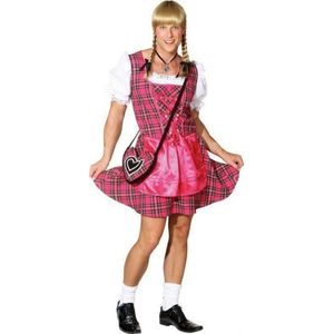 Heren dirndl 'Franzl' pink