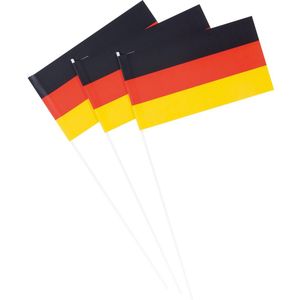 Vlaggetjes Duitsland van papier 100 stuks