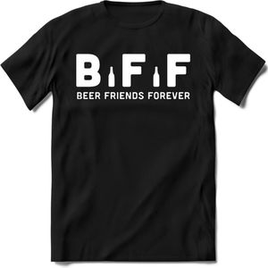 Beer Friends Forever T-Shirt | Bier Kleding | Feest | Drank | Grappig Verjaardag Cadeau | - Zwart - L