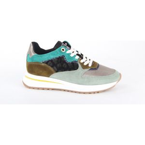 Floris Van Bommel Sfw-10093 Sneakers - Suède - Dames - Groen - Maat 37,5