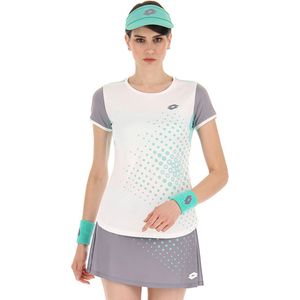 Lotto Top  IV Tee - sportshirts - White/Green - Vrouwen