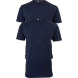 Alan Red - Derby Extra Lang T-Shirt Navy (2-Pack) - Heren - Maat S - Regular-fit
