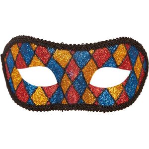 Venetiaans masker Harlekijn - voor mannen en vrouwen