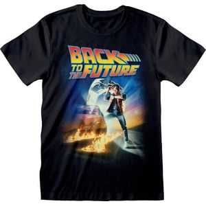 Back To The Future - Poster T-Shirt Zwart