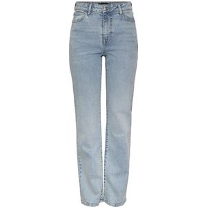 Pieces Jeans Pckelly Hw Straight Jeans Lb302 Noo 17148063 Light Blue Denim Dames Maat - W25 X L30
