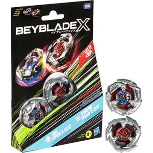Beyblade X Tail Viper 5-80O en Sword Dran 3-60F Top Dual Pack
