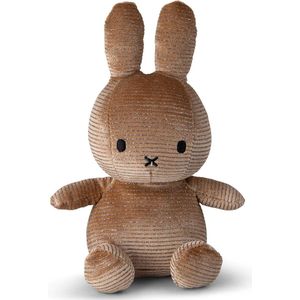 Miffy Sitting Corduroy Sparkle Champagne - 23 cm - 9''