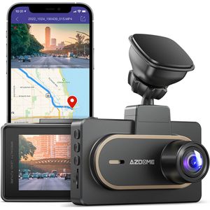 AZDome Dashcam M27 2K 1440P Wifi GPS Auto Video Recorder Zwart