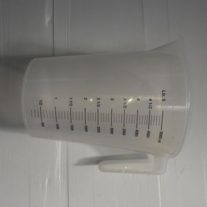 maatbeker kunststof transparant 5 liter