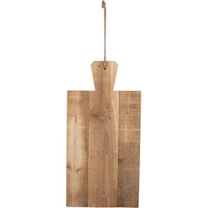 Clayre & Eef Decoratie snijplank 50x25x3 cm Bruin Hout Borrelplank