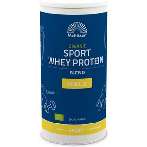 Mattisson - Biologische Sport Wei Proteïne Blend 63% - Vanille - 450 g