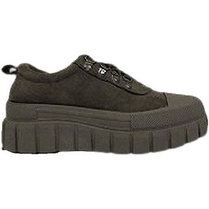 Dilena fashion sneakers low suedine groen