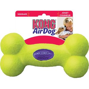 Kong Air Bone Large 1 St - Piepend Speelgoed - 17 cm x 201 mm x 56 mm - Groen