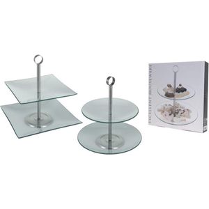 Etagere 2-laags glas