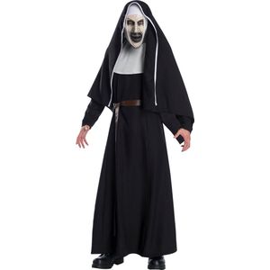 Rubies - Non Kostuum - De Scary Nun Deluxe Costume Kostuum - Zwart - Maat 50-52 - Halloween - Verkleedkleding