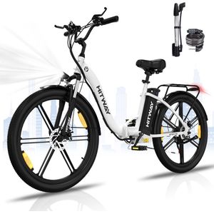 Hitway BK37 - Elektrische Fiets- 26 inch E-Bike Opvouwbaar - 250W - 7 versnellingen - wit