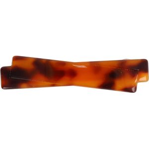 Haarspeld Marmer Print Duo Recht Anti Slip 6,5cm Bruin