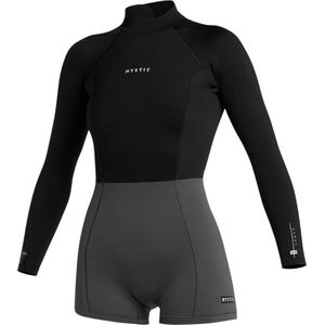 2025 Mystic Dames Lunar Lange Armen 2/2mm Rug Ritssluiting Shorty Wets