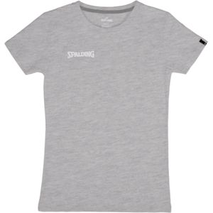 Spalding Essential T-Shirt Dames - Grijs Gemeleerd | Maat: XL