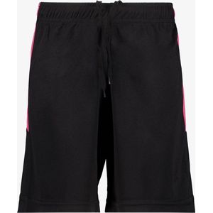 Dutchy kinder voetbalshort zwart roze - Maat 170/176