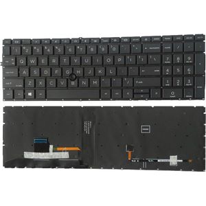 Notebook Toetsenbord geschikt voor o.a. HP EliteBook 850-G7 / 850-G8 / 855-G7 / 855-G8 Series - P/N: L89916-001